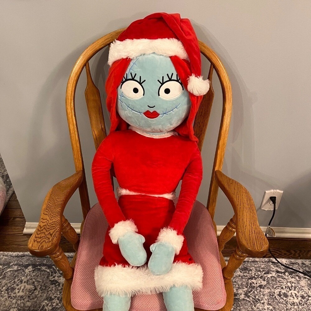 Disney Nightmare Before Christmas Sally Plush Doll Santa Holiday Decor 48"